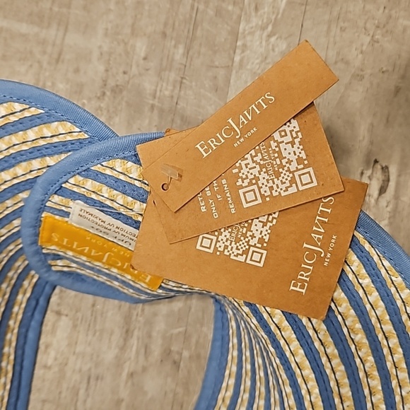 💕ERIC JAVITS💕 Brooke Packable Squishee Visor ~ UPF50+ Blue Mix One Size NWT - Picture 13 of 14